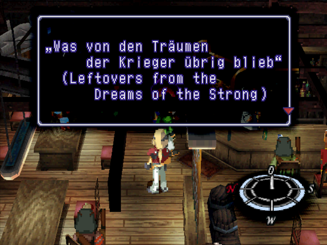 Screenshot von der neuen Anzeige des Musiktitels bei Nutzung der Jukebox in Nóatún: „Was von den Träumen der Krieger übrig blieb“ (Leftovers from the Dreams of the Strong)