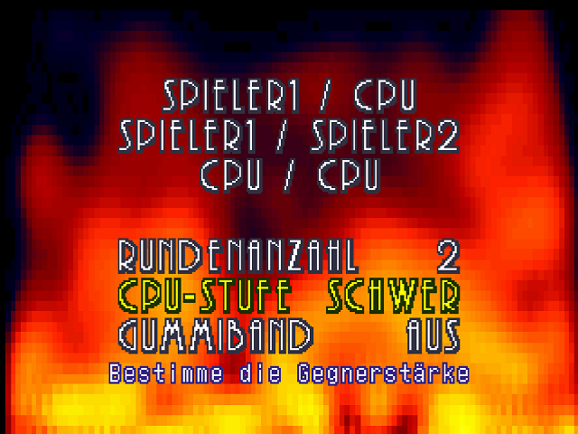 Screenshot des Arenakampf-Hauptmenüs