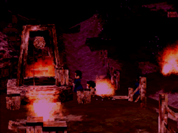 Fei's vision of a burning Lahan Village
