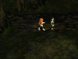 Elly threatens to shoot Fei in Blackmoon Forest
