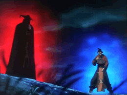 Flashback scene of Grahf fighting a yet unknown man (Khan)