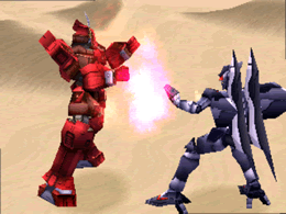 Fight of Fei in Weltall against Bart in Brigandier