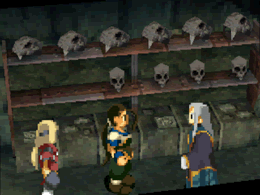 Balthazar trying to convince the party that the theory of evolution is a scam