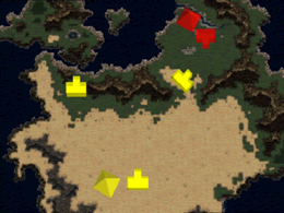 Strategic map of the Ignas continent