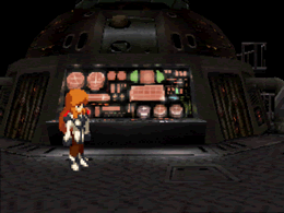 Elly in the Yggdrasil's engine room