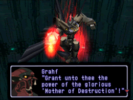 Grahf grants his power to Shakhan: Grant unto thee the power of the glorious 'Mother of Destruction'!