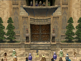Bart on the balcony of Fatima Castle before announcing the end of the monarchy