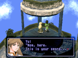 Yui gives Citan his sword