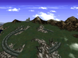 The ancient mass-driver facility on the world map, just prior to releasing the nanomachines into the atmosphere