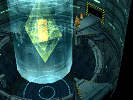 Rico recovering the Anima relic "Gad", which aligns with his gear Stier